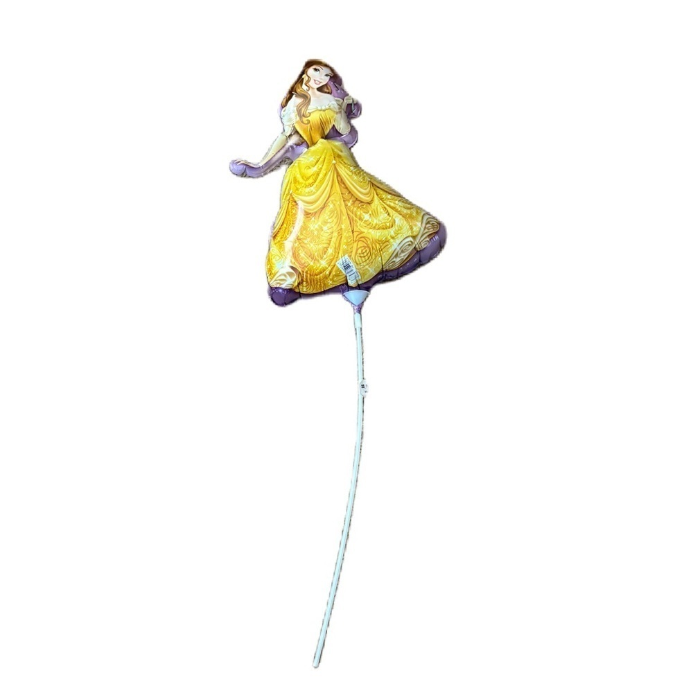 14" Princess Belle Foil Stick Balloon Disney Birthday Celebration Beauty